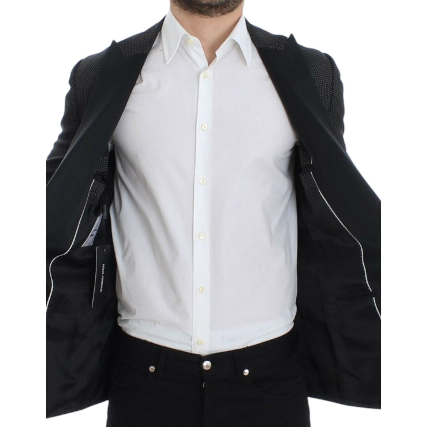 Dolce & Gabbana Black wool slim MARTINI blazer SIG12292-1