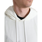 Dolce & Gabbana White Floral Print Hooded Pullover Sweater TSH84740-48