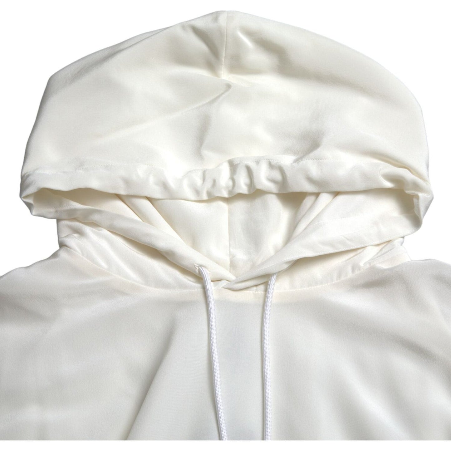 Dolce & Gabbana White Floral Print Hooded Pullover Sweater TSH84740-48