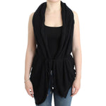 Costume National Black sleeveless knitted cardigan SIG12086-2