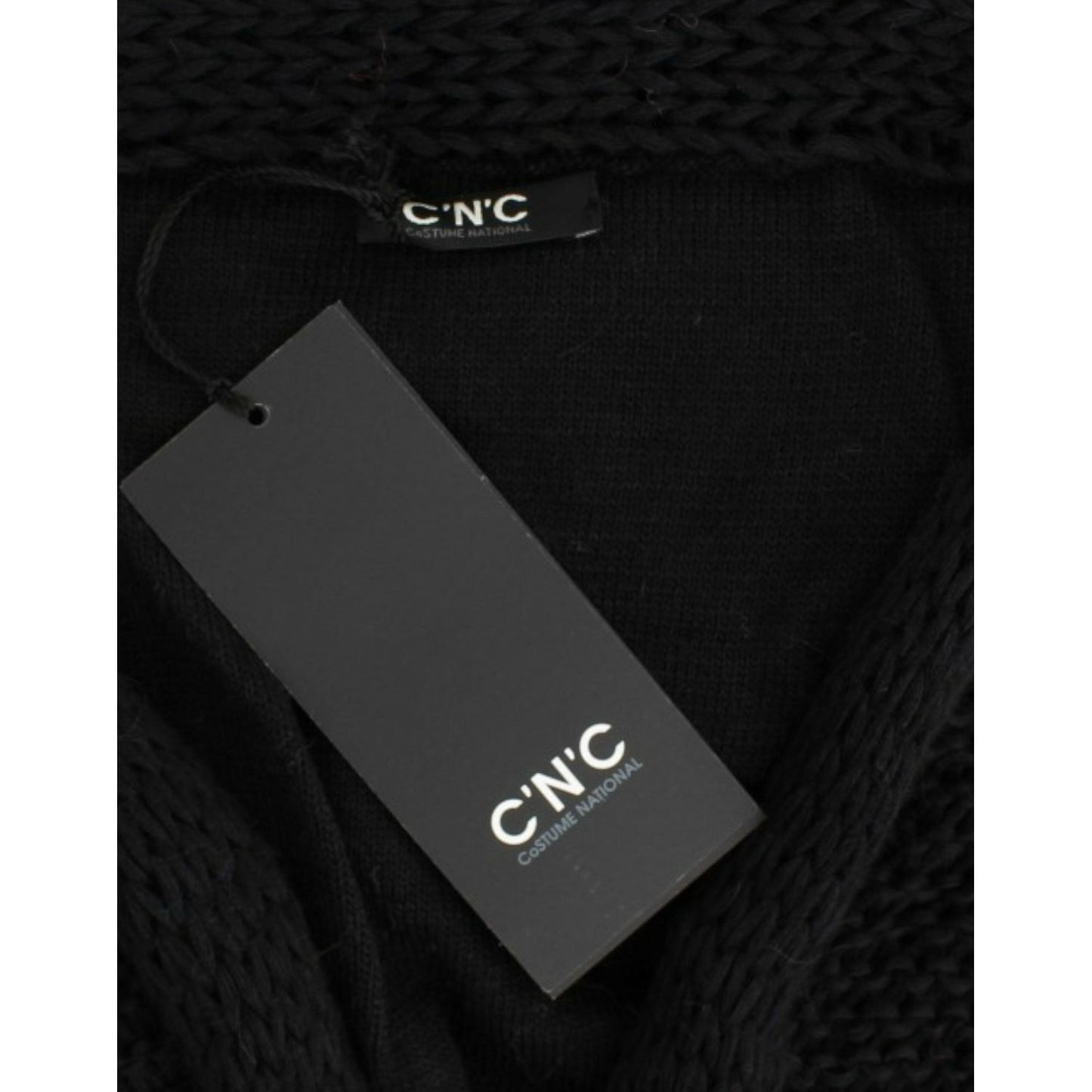 Costume National Black sleeveless knitted cardigan SIG12086-2