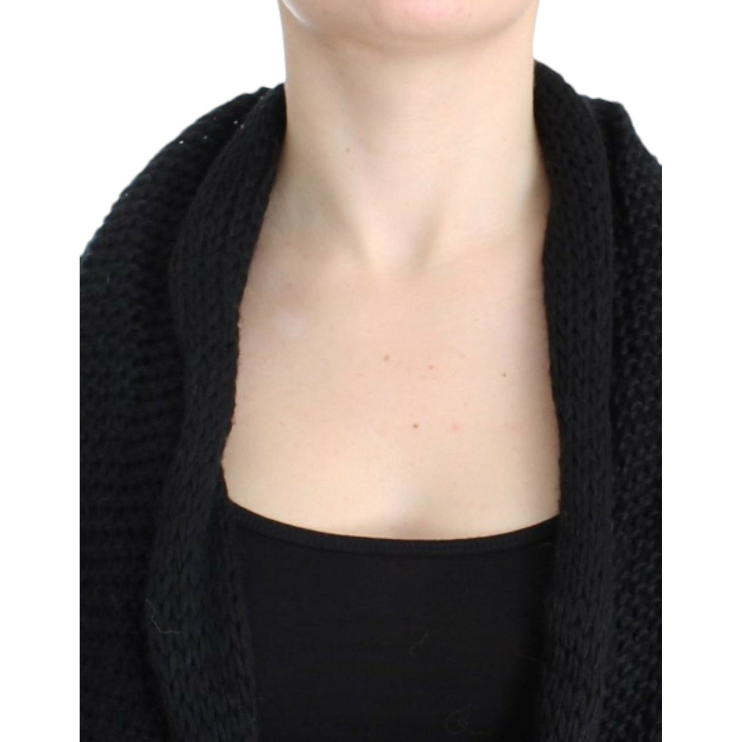 Costume National Black sleeveless knitted cardigan SIG12086-2