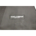 Dolce & Gabbana Gray Slim Fit Button Front Dress Formal Vest GSS10419-1