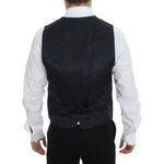Dolce & Gabbana Blue Cotton Stretch Dress Vest Blazer VES10057-1