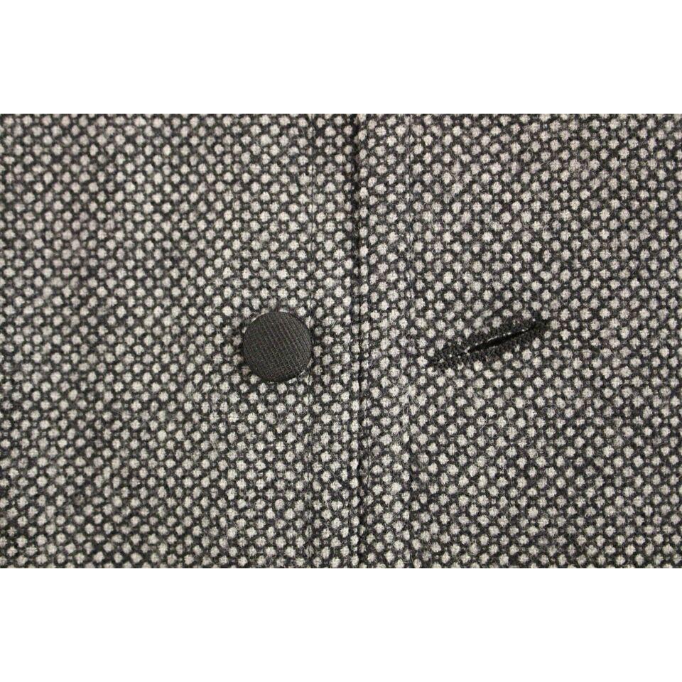 Dolce & Gabbana Gray Cotton Blend Logo Vest Gilet Weste GSS12044-1