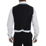 Dolce & Gabbana Gray Cotton Blend Logo Vest Gilet Weste GSS12044-1