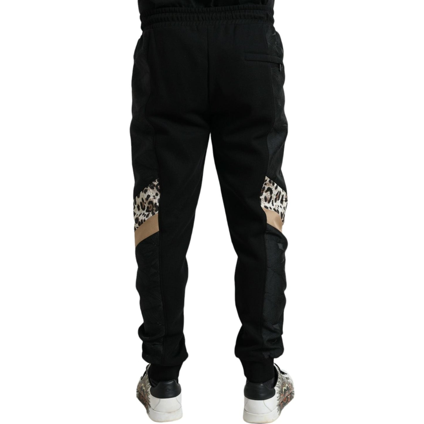 Dolce & Gabbana Black Cotton Slim Stretch Jogger Pants PAN74936-54