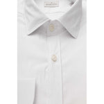 Bagutta White Cotton Men's Shirt BA-23934-XXL