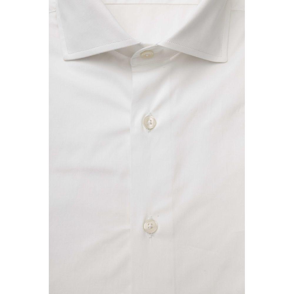 Bagutta White Cotton Men Shirt BA-23946-XL