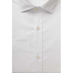 Bagutta White Cotton Men's Shirt BA-23934-XXL