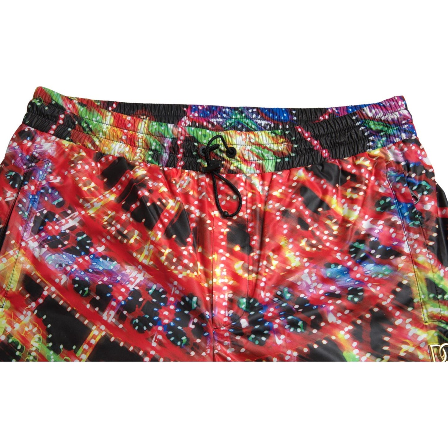 Dolce & Gabbana Multicolor Luminarie Print Men Bermuda Shorts