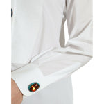 Dolce & Gabbana White Cotton Crystals Embellished Shirt Top TSH84225-40