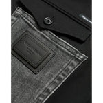 Dolce & Gabbana Black Gray Slim Cotton Denim Jeans Pants PAN74934-52