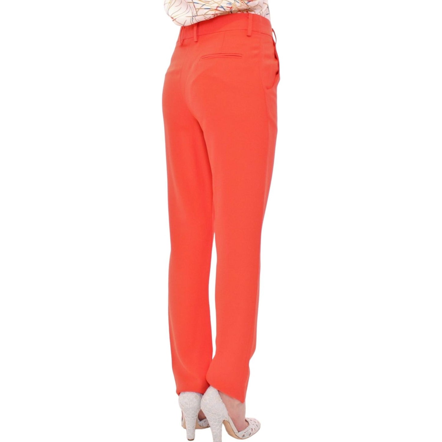 CO|TE Orange boyfriend stretch pants MOM10851-1