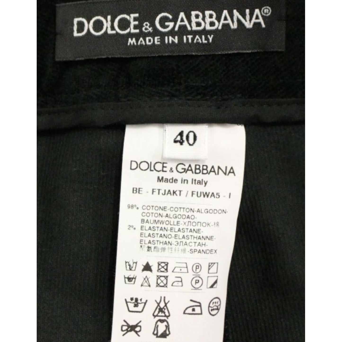 Dolce & Gabbana Black cotton shorts pants GSS11728-1