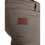 Dolce & Gabbana Brown Cotton Stretch Skinny Men Pants PAN75044-48