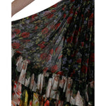 Dolce & Gabbana Multicolor Floral Chiffon Tiered Maxi Dress DR281071-40