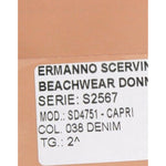 Ermanno Scervino Beachwear Blue Jeans Capri Pants Cropped SIG12454-2