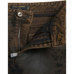 Dolce & Gabbana Brown BOYFRIEND Mid Waist Cotton Denim Jeans PAN75011-40