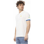 Invicta White Cotton Men Polo Shirt IN-24062-S