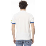 Invicta White Cotton Men Polo Shirt IN-24062-S