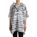 Dolce & Gabbana White Logo Print Hooded Blouson T-shirt Top TSH83782-40