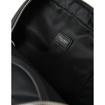 Dolce & Gabbana Black Calfskin Leather Logo Palermo Backpack Bag BAG1304