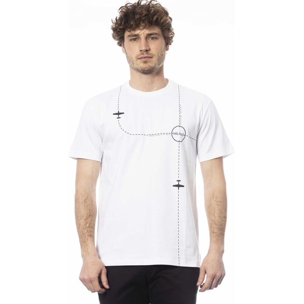 Trussardi White Cotton Men T-Shirt TR-24088-S