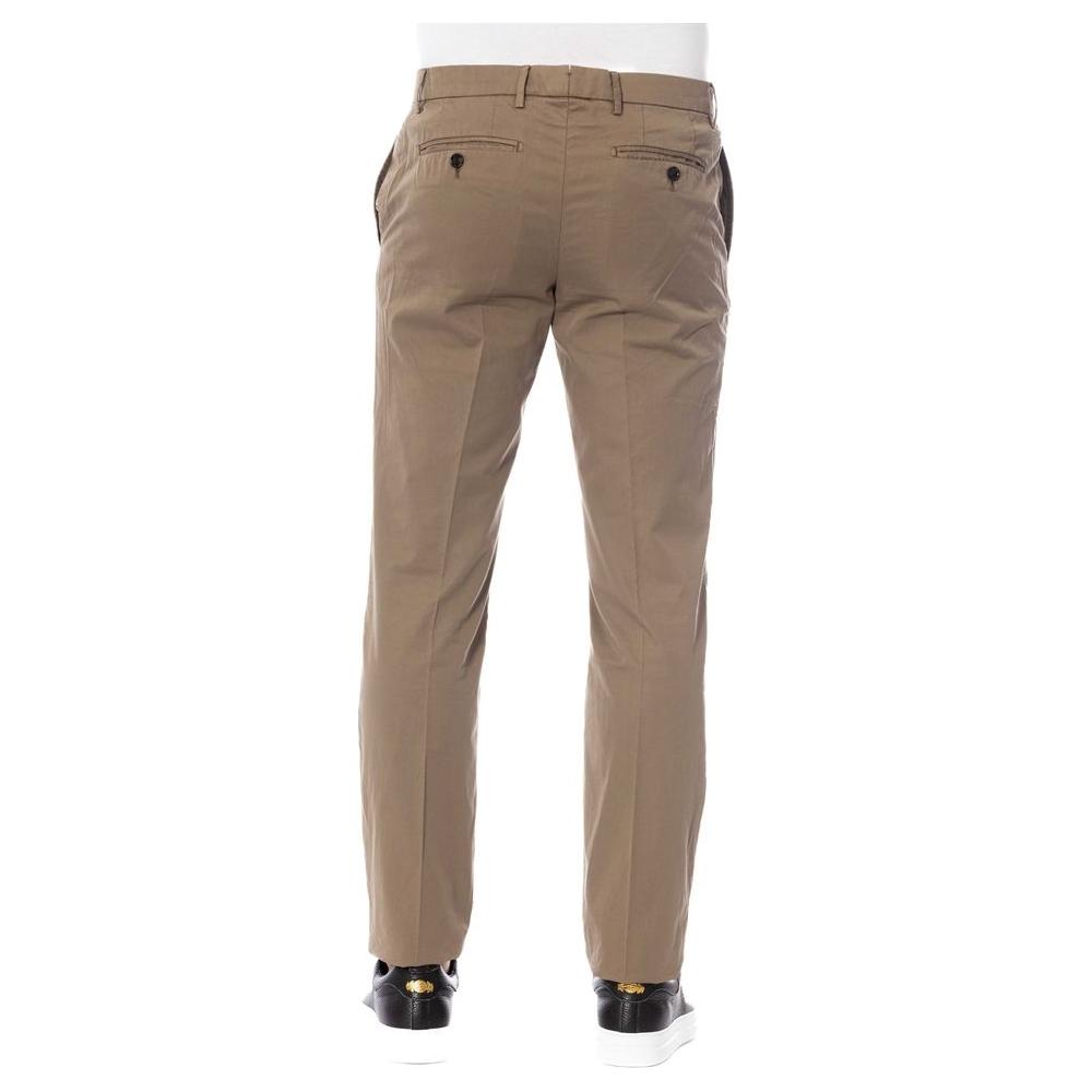 Trussardi Brown Cotton Men's Trouser