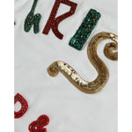 Dolce & Gabbana White Cotton Christmas Sequin Fur T-shirt TSH84529-38