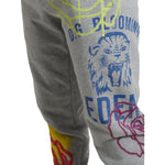 Dolce & Gabbana Gray Cotton Graffiti Sweatpants Jogger Pants PAN75060#-48