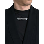 Dolce & Gabbana Black Cashmere Long Sleeves Belted Wrap Robe TSH851975-48
