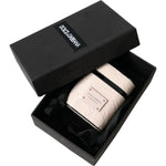 Dolce & Gabbana Light Pink Calf Leather Metal Logo Plaque Airpods Case SMY101336