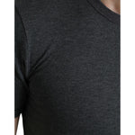 Dolce & Gabbana Dark Gray Cotton Crew Neck T-shirt TSH84545-44