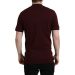 Dolce & Gabbana Maroon Collared Short Sleeves Polo T-shirt TSH84569-46