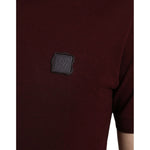 Dolce & Gabbana Maroon Collared Short Sleeves Polo T-shirt TSH84569-46