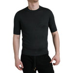 Dolce & Gabbana Dark Gray Crew Neck Short Sleeves T-shirt TSH84602-44