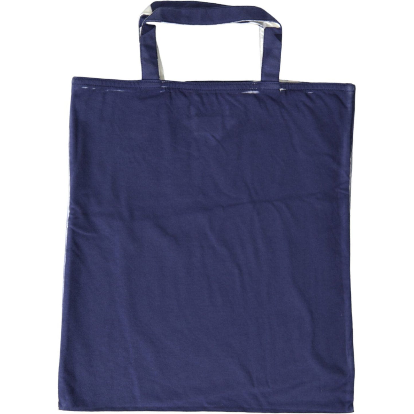 Prada Blue Jersey Fabric Logo Shoulder Shopping Tote Shopping Bag BAG1191
