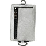 Dolce & Gabbana White Calf Leather Lanyard Logo Card Holder Wallet SMY101288
