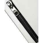 Dolce & Gabbana White Calf Leather Lanyard Logo Card Holder Wallet SMY101288