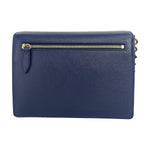 Burberry Macken Small Regency Blue House Check Leather Crossbody Bag 84417