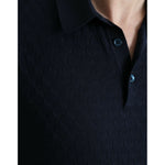 Dolce & Gabbana Dark Blue Collared Short Sleeve Polo T-shirt TSH84599-44