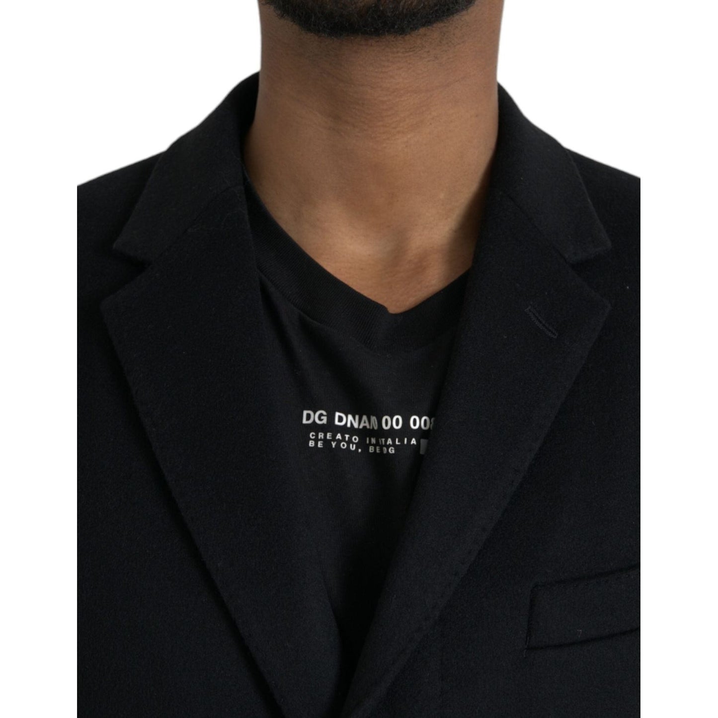 Dolce & Gabbana Black Single Breasted Trench Coat Jacket JKT3858-46
