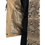 Dolce & Gabbana Beige Exotic Leather Biker Blouson Jacket JKT4055-52