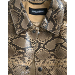 Dolce & Gabbana Beige Exotic Leather Biker Blouson Jacket JKT4055-52