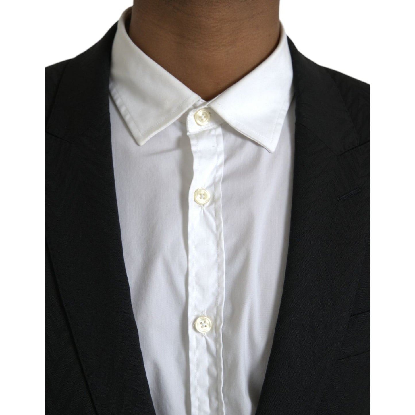 Dolce & Gabbana Black MARTINI Slim Fit Jacket Coat Blazer JKT4057-48