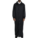 Dolce & Gabbana Black Polyester Hooded Long Windbreaker Jacket JKT4058-52