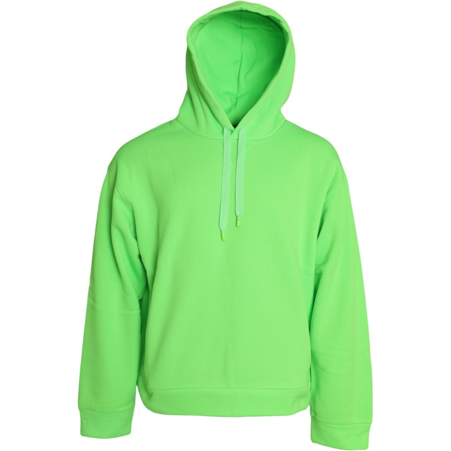 Dolce & Gabbana Neon Green Hooded Top Pullover Sweater TSH851987-54