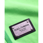 Dolce & Gabbana Neon Green Hooded Full Zip Top Sweater TSH851989-44