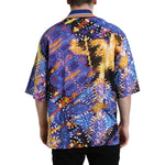 Dolce & Gabbana Multicolor Luminarie Print Cotton Casual Shirt TSH84696-45